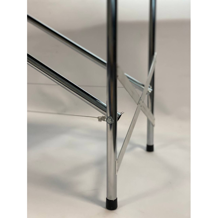 Косметологічна кушетка «Ручна» білий колір: для бровіста, нарощення вій, шугаринг, татуаж, масаж