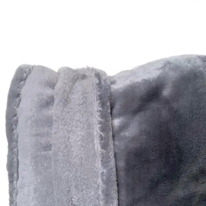 Плюшевий набір: чохол, плед і подушка на кушетку, багаторазовий сірий колір для масажу