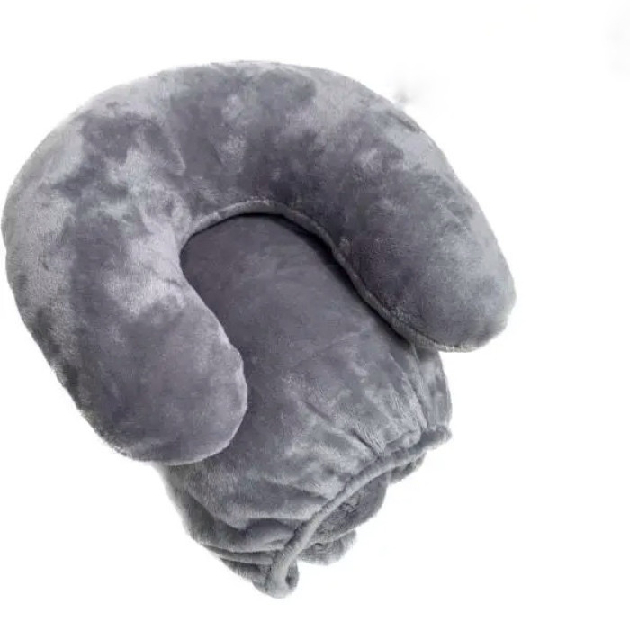 Плюшевий набір: чохол, плед і подушка на кушетку, багаторазовий сірий колір для масажу