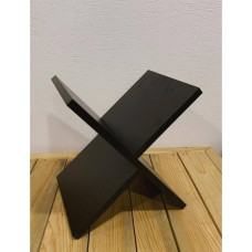 Підставка для сумки чорного кольору для салону краси, перукарні, передпокою, ресторану, кафе, клініки.