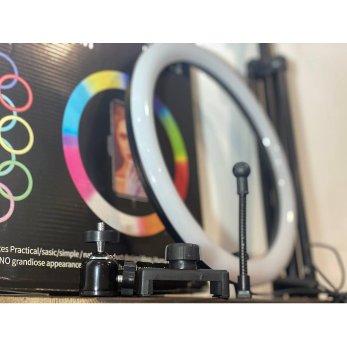Комплект LED лампа Soft Ring Light MJ300 і штатив 2 м. світлодіодна кільцева лампа 30 см для салонів краси