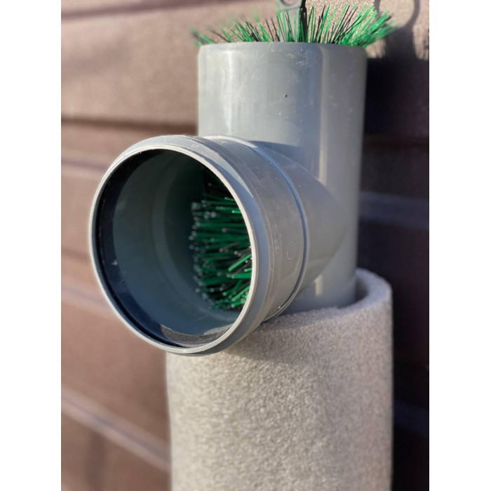 Фільтр з трійником для септика біологічної та механічного очищення фекальних стоків, каналізації