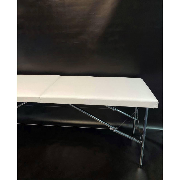 Комплект 3 в 1 Стандарт білий: Кушетка косметологічна , Стілець без спинки, Етажерка для майстра, масажу