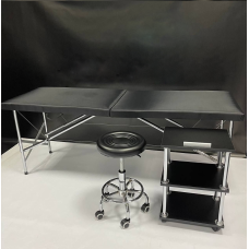 Стартовий набір Економ: Кушетка косметологічна Еко-шкіра, Стілець без спинки, Етажерка для майстра, масажу