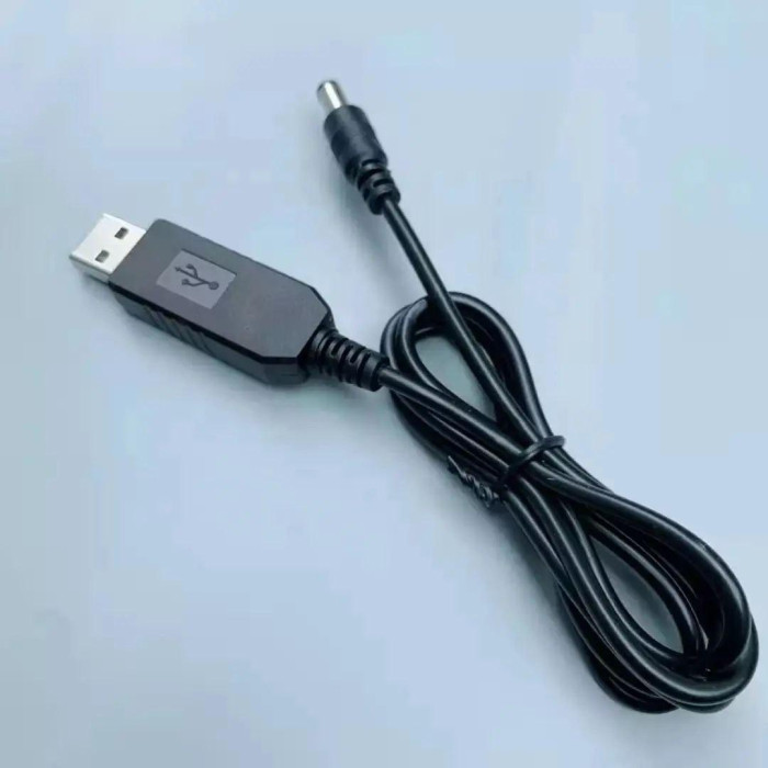 Кабель шнур 5v на 9v, 12v з перетворювачем для роутера DC 5.5 х 2.1 від павербанка usb