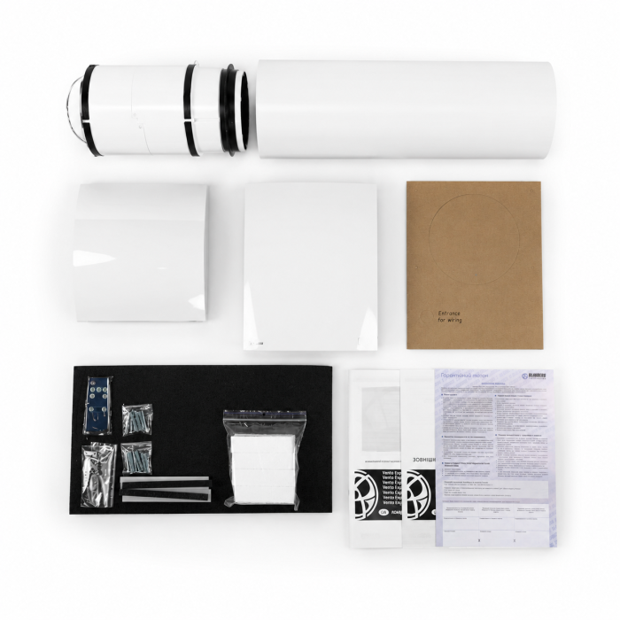 Рекуператор Blauberg Vento Expert A50-1 S10 W V.2 Wi-Fi, до 50 м³/год, рекуперація тепла 93%, датчик вологості, для квартири та будинку