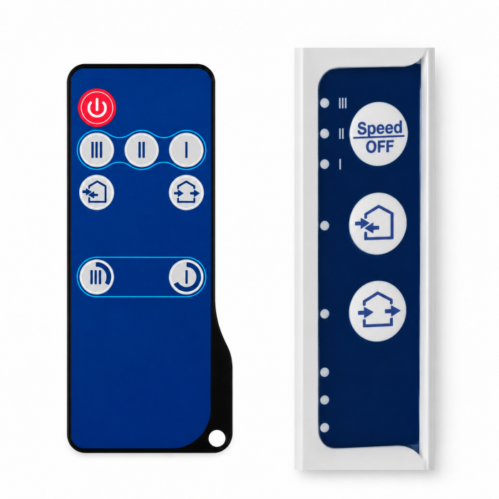 Рекуператор Blauberg Vento Expert A50-1 S10 W V.2 Wi-Fi, до 50 м³/год, рекуперація тепла 93%, датчик вологості, для квартири та будинку