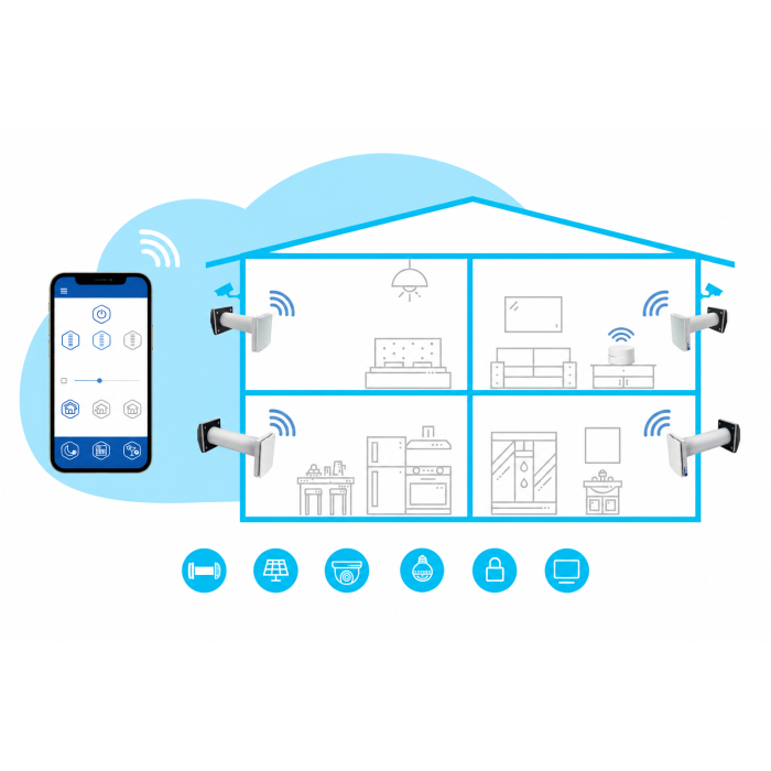 Рекуператор Blauberg Vento Expert A50-1 S10 W V.2 Wi-Fi, до 50 м³/год, рекуперація тепла 93%, датчик вологості, для квартири та будинку