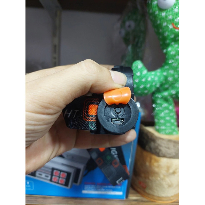 Ліхтарик на голову налобний USB зарядкою вологостійкий та протиударний, акумуляторний