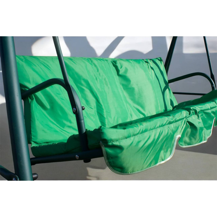 Садова гойдалка на 3 місця, 260 кг, з дахом і матрацом, антиковзна для саду та тераси