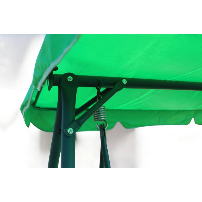 Садова гойдалка на 3 місця, 260 кг, з дахом і матрацом, антиковзна для саду та тераси