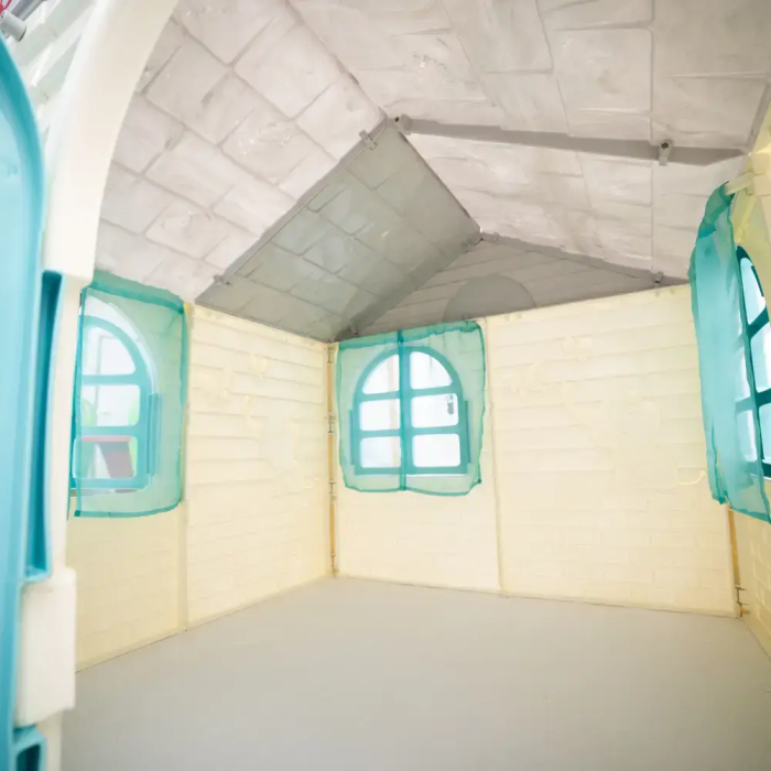 Пластиковий дитячий ігровий будиночок, колір на вибір, для приміщення вулиці, для дітей