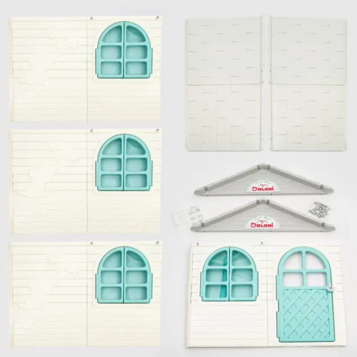 Пластиковий дитячий ігровий будиночок, колір на вибір, для приміщення вулиці, для дітей