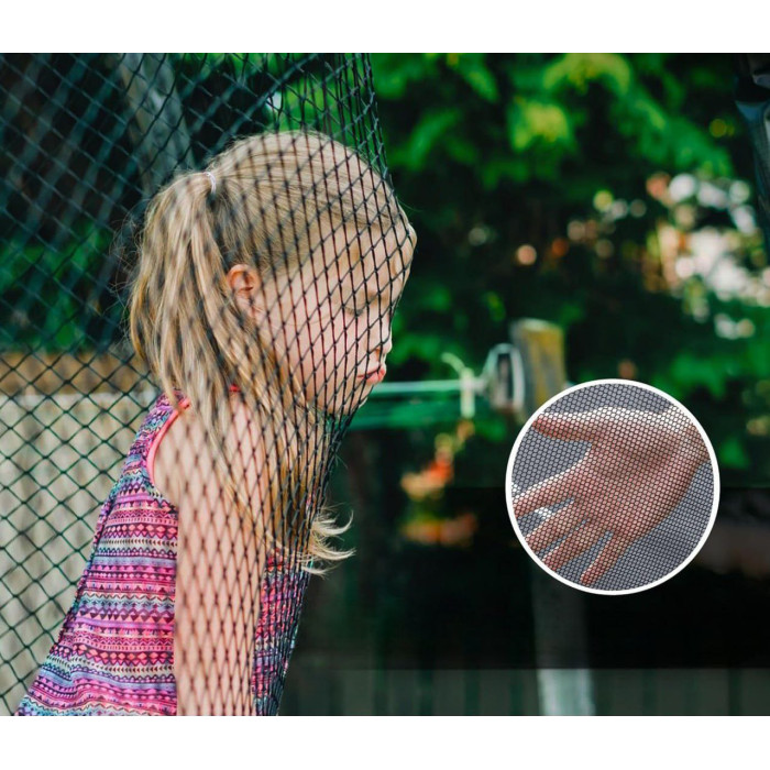 Прямокутний батут WellActive ,  із захисною сіткою, 366×244 см, спортивний батут для дорослих та дітей