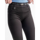 Штани жіночі підліткові стрейчові з поясом офісні, лосини в діловому стилі, чорний колір, 118-146 р.