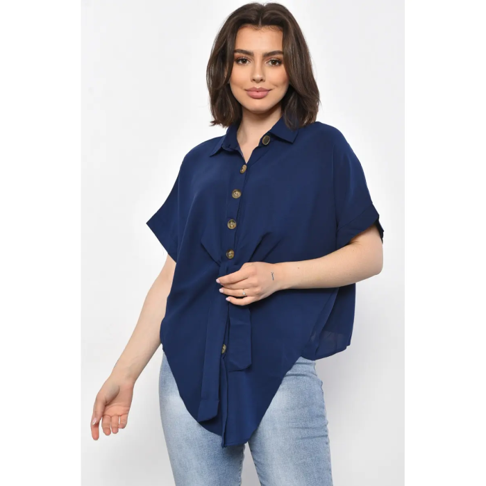 Жіноча блузка на ґудзиках та зав'язці, вільного крою футболка, великих розмірів, різні кольори, S-XL