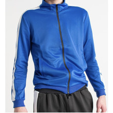 Чоловіча спортивна кофта із замком, в синьому кольорі, стильна, M - 3XL