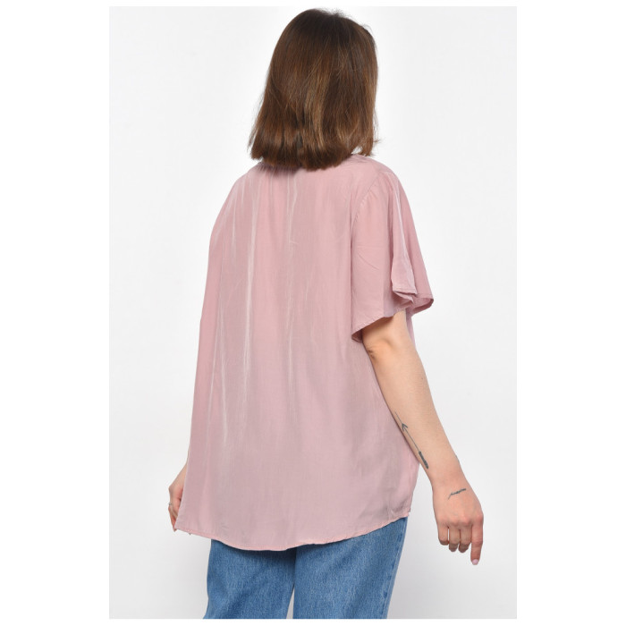 Жіноча блузка з трьома фальш-гудзиками, стильна вільного крою футболка, різні кольори