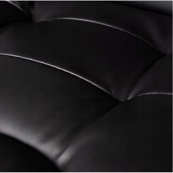 Офісне крісло Boss 23286 VIP з підніжкою, комп'ютерне крісло для дому та офісу, ергономічне, чорне, з підлокітниками і регулюванням висоти