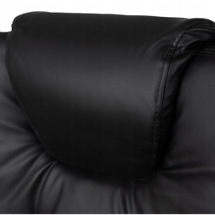 Офісне крісло Boss 23286 VIP з підніжкою, комп'ютерне крісло для дому та офісу, ергономічне, чорне, з підлокітниками і регулюванням висоти