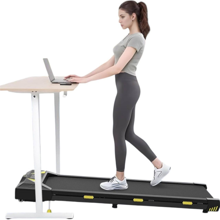 Бігова доріжка Freepi F1, 550 W, 0.75 HP, 6 км/год, безшумна з нахилом і пультом, до 130 кг, компактна для дому