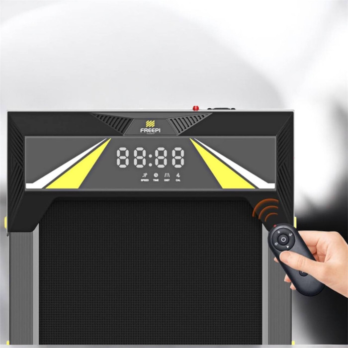 Бігова доріжка Freepi F1, 550 W, 0.75 HP, 6 км/год, безшумна з нахилом і пультом, до 130 кг, компактна для дому