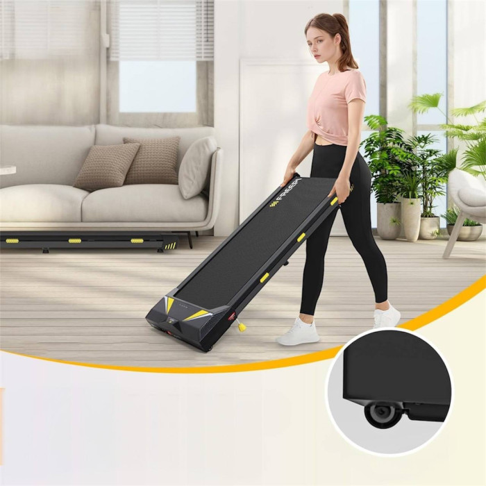 Бігова доріжка Freepi F1, 550 W, 0.75 HP, 6 км/год, безшумна з нахилом і пультом, до 130 кг, компактна для дому