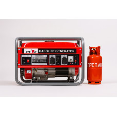 Газо‑бензиновий генератор Luxtec 2,8 кВт, однофазний, 7 к.с., з мідною обмоткою, резервне живлення для дому, дачі та бізнесу