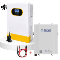 Комплект резервного живлення 6,2 кВт+3 кВт: гібридний інвертор Anenji 48В, WiFi + АКБ Dipower 60A+ кабелі в подарунок