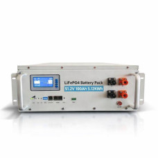 Акумулятор LiFePO4 XD BATTERY 5.12 кВт·год, 100A/48В., з BMS, 6000+ циклів, для сонячних і гібридних систем, резервне живлення