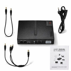 Міні-UPS 10400 mAh, ДБЖ DC1018P для роутера та оптики 12В/9В/5В, 18Вт, безеперебійне живлення роутеру