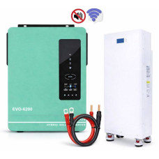 6.2 кВт Гібридний інвертор Anern, 48 В, з Wi-Fi + акумулятор Daxtromn LiFePO4 280 А 14.3 кВт, комплект ДБЖ