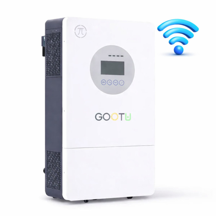 Комплект 5 кВт + 2.4 кВт, гібридний інвертор GOOTU 5000W і акумулятор Dyness B4850 LiFePO4 48В/50A, резервне живлення для дому та бізнесу