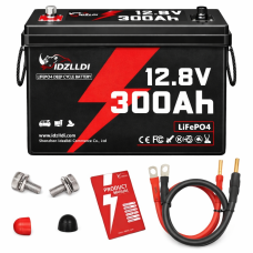 Акумулятор LiFePO4 Idzlldi 12V 300Ah (3.84 кВт·год) BMS 100A, для інвертора,UPS