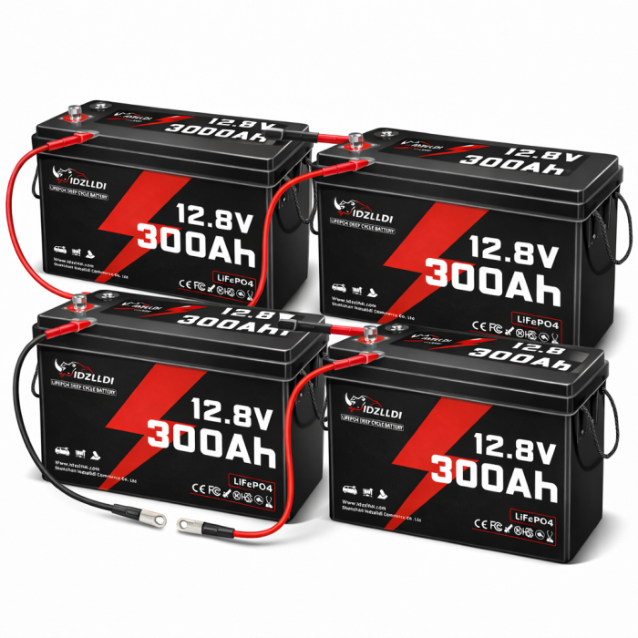 Акумулятор LiFePO4 Idzlldi 12V 300Ah (3.84 кВт·год) BMS 100A + Силові кабелі в подарунок