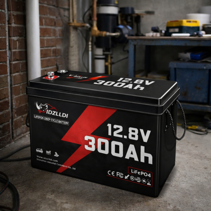 Акумулятор LiFePO4 Idzlldi 12V 300Ah (3.84 кВт·год) BMS 100A + Силові кабелі в подарунок