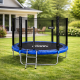 Садовий батут Fitonix 183 см 6 футів до 100 кг з сіткою безпеки та драбиною, для активного відпочинку