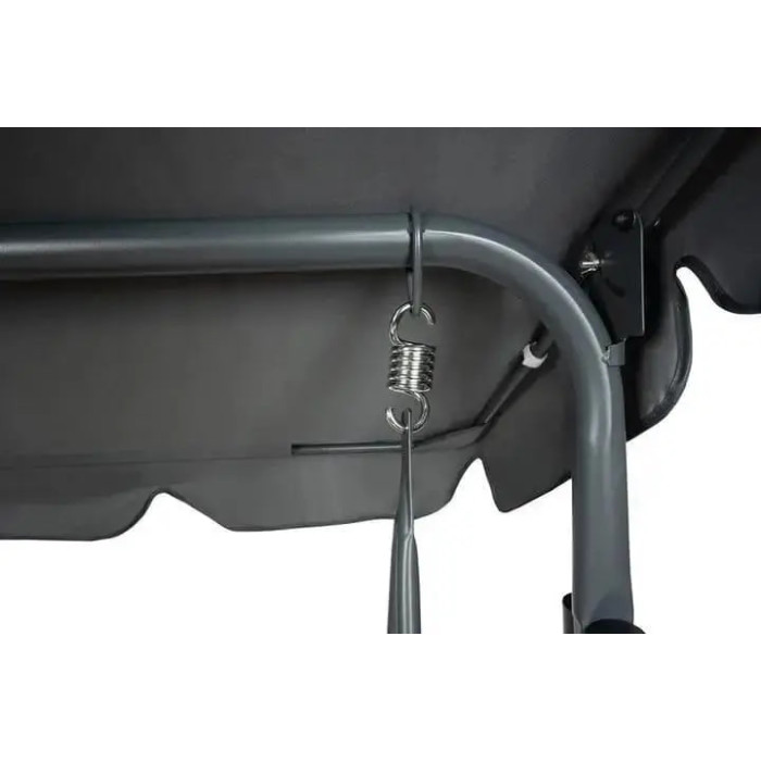 Садова гойдалка 3-місна з матрацом+подушечки декоративні 2 шт, гойдалка для саду/дачі, до 260 кг