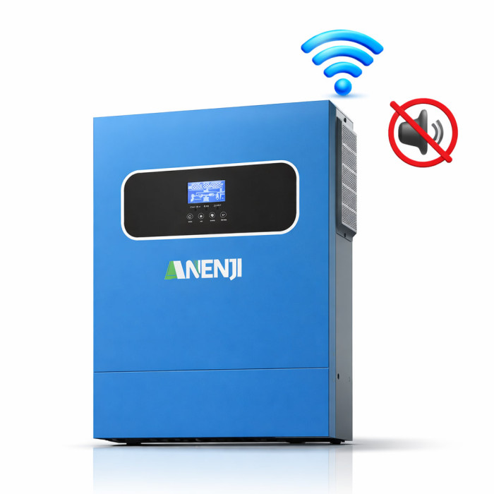 Гібридний інвертор Anenji  11 кВт ANJ-HHS-11KW-48V-WIFI, 48 В, з Wi-Fi, з MPPT, для сонячних систем, будинку та офісу