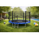 Батут посилений SkyJump 183 см (6 футів) до 100 кг з сіткою безпеки та драбиною, для дітей, дорослих, двору, дачі