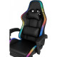 Крісло ігрове ProGame GX-150 RGB з регулюванням нахилу, навантаження 130 кг, екошкіра для геймерів та офісу