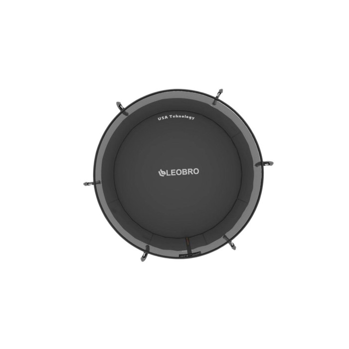 Батут із внутрішньою захисною сіткою 252 см (8FT) чорний, садовий до 100 кг, чорний дитячий зі сходами