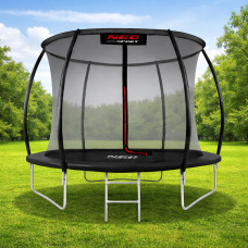 Батут 252 см Neo Sport Premium з внутрішньою сіткою та драбиною, посилений каркас до 150 кг в сад, для активного відпочинку