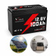 Комплект Anenji 4.2 кВт + 2 акумулятора 12V 100Ah Idzlldi,  безшумний з Wi-F, резервне живлення для дому, офісу, котла