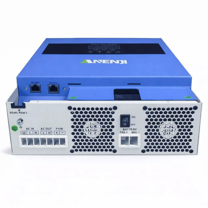 Комплект Anenji 4.2 кВт + 2 акумулятора 12V 100Ah Idzlldi,  безшумний з Wi-F, резервне живлення для дому, офісу, котла