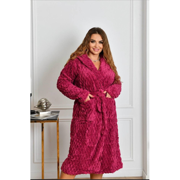 Халат, малиновий, 58-60 р. ( 70077)