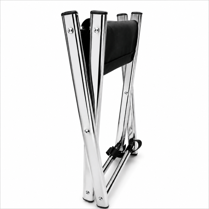 Складна підставка для сумки підлогова чорна BAG STAND Premium Oxford 600D для салону краси, перукарні, манікюру та офісу