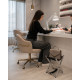 Складна підставка для сумки підлогова чорна BAG STAND Premium Oxford 600D для салону краси, перукарні, манікюру та офісу
