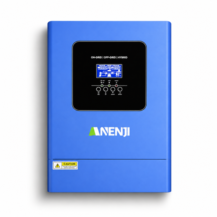 Гібридний сонячний інвертор Anenji 6200W 48V Wi-Fi MPPT 120A, 6500W PV, робота без АКБ