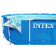 Каркасний басейн Intex Metal Frame Pool 244×51 см, круглий басейн 1828 л для дітей та сім'ї, басейн для дачі та двору